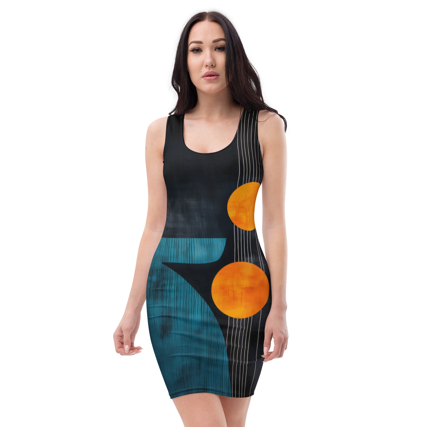 Minimalist Golden Spheres - Bodycon dress
