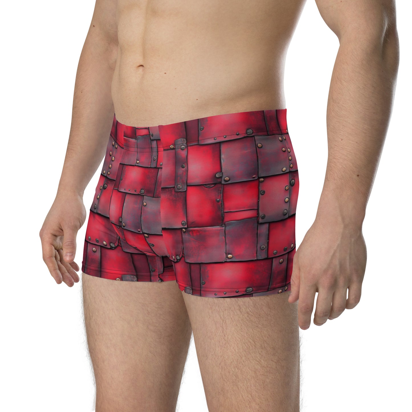 Red Leather Patches - Boxer Briefs