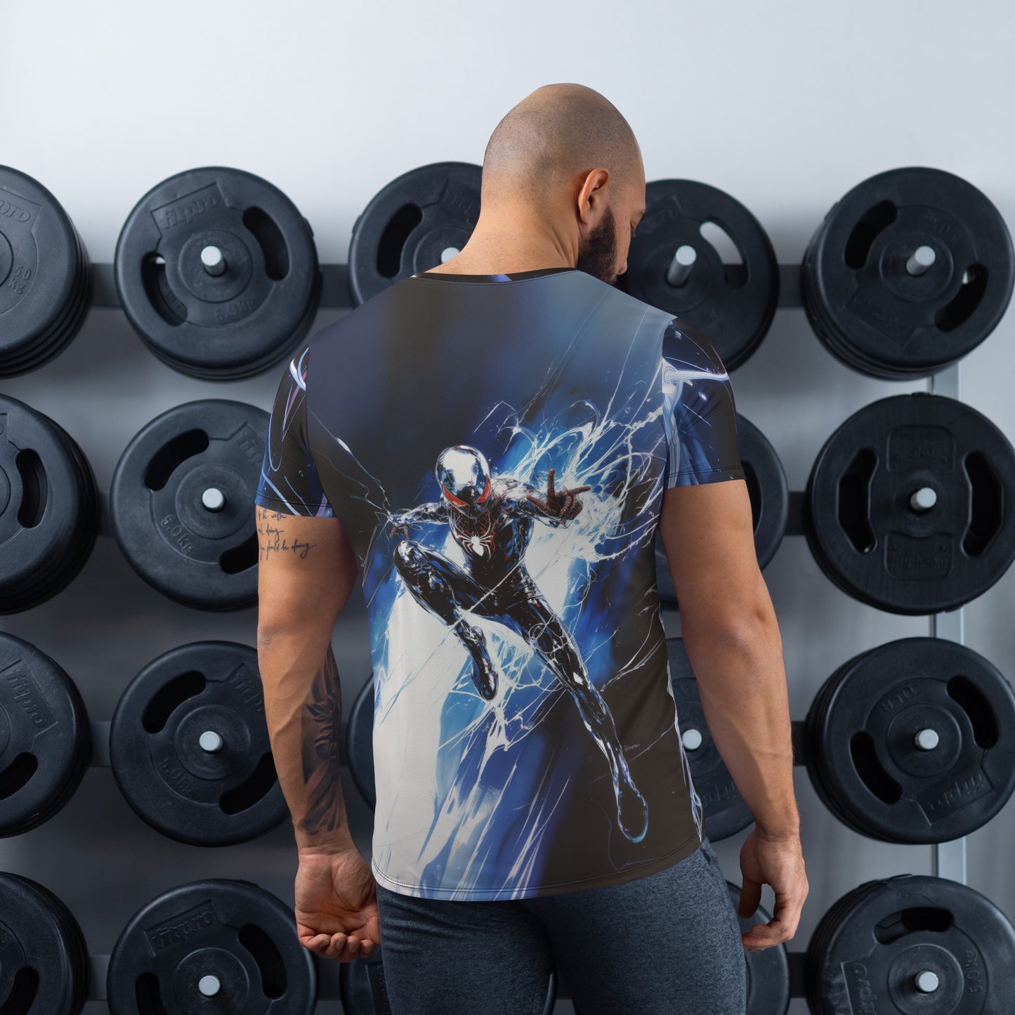 Chrome Spider Man - Men's Athletic T-shirt