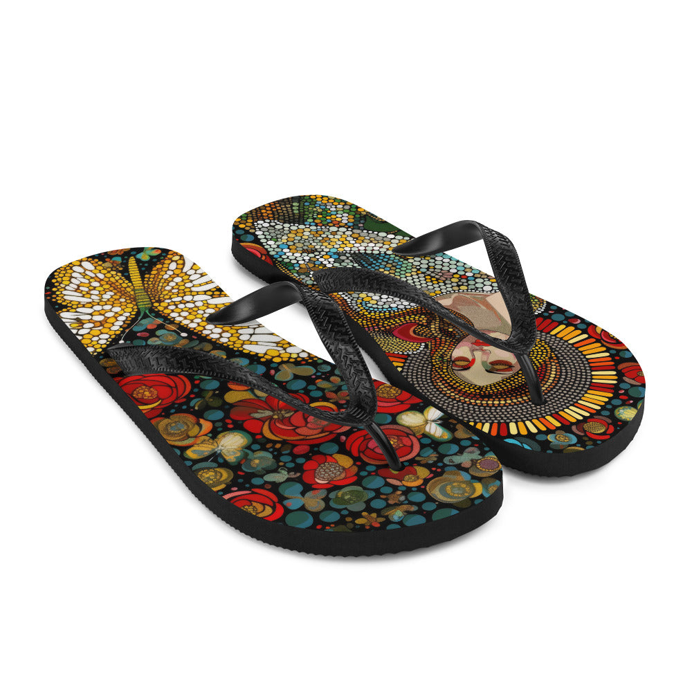 La Virgen con Rosas - Flip-Flops