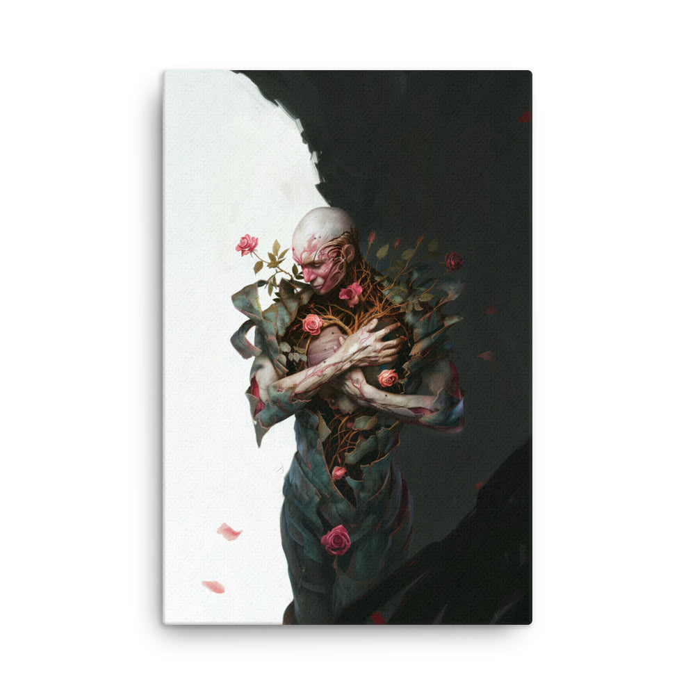 Death Amongst Roses - Thin canvas