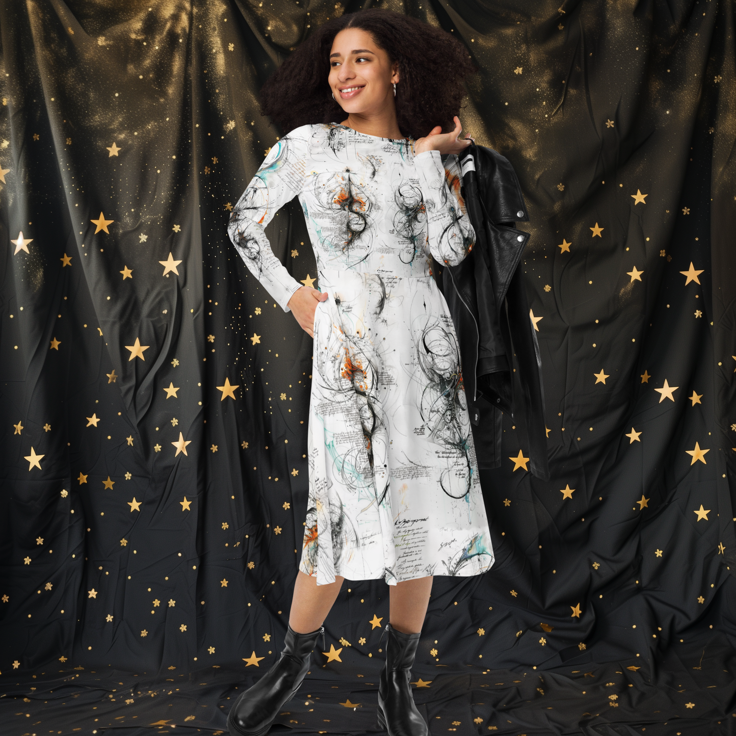 Long Sleeve Midi Dress