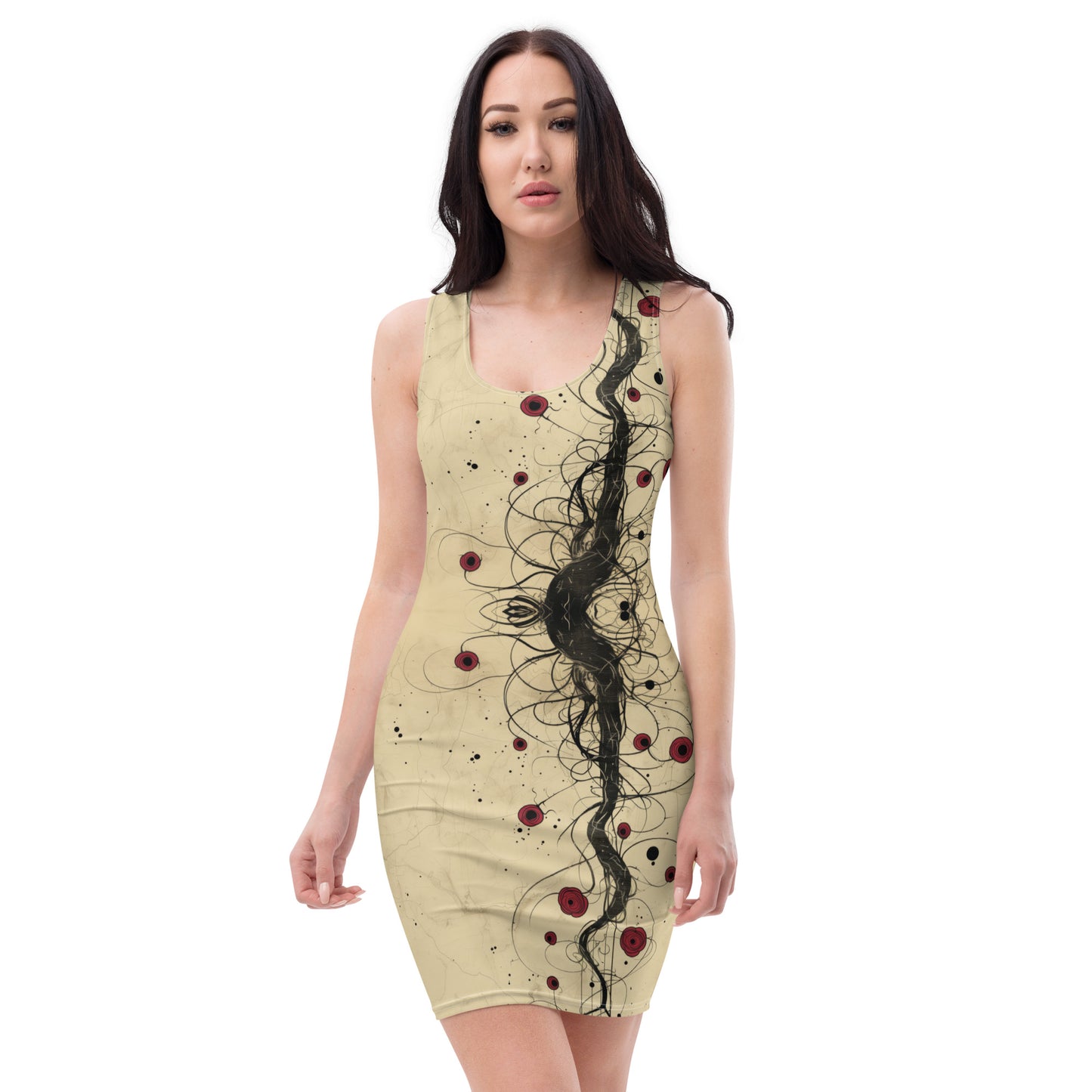 Rosettes on Branch - Bodycon dress