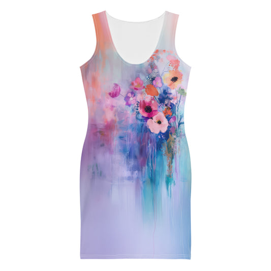 Monet's Spring Garden - Bodycon dress