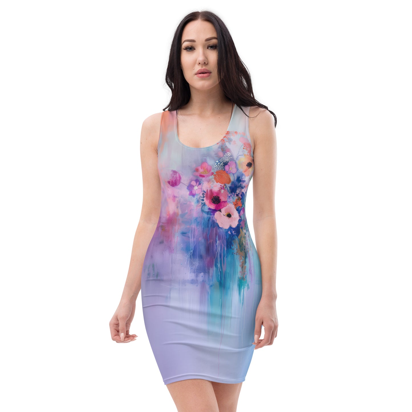 Monet's Spring Garden - Bodycon dress