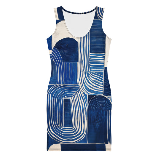 Pablo Picasso Sashiko - Bodycon dress