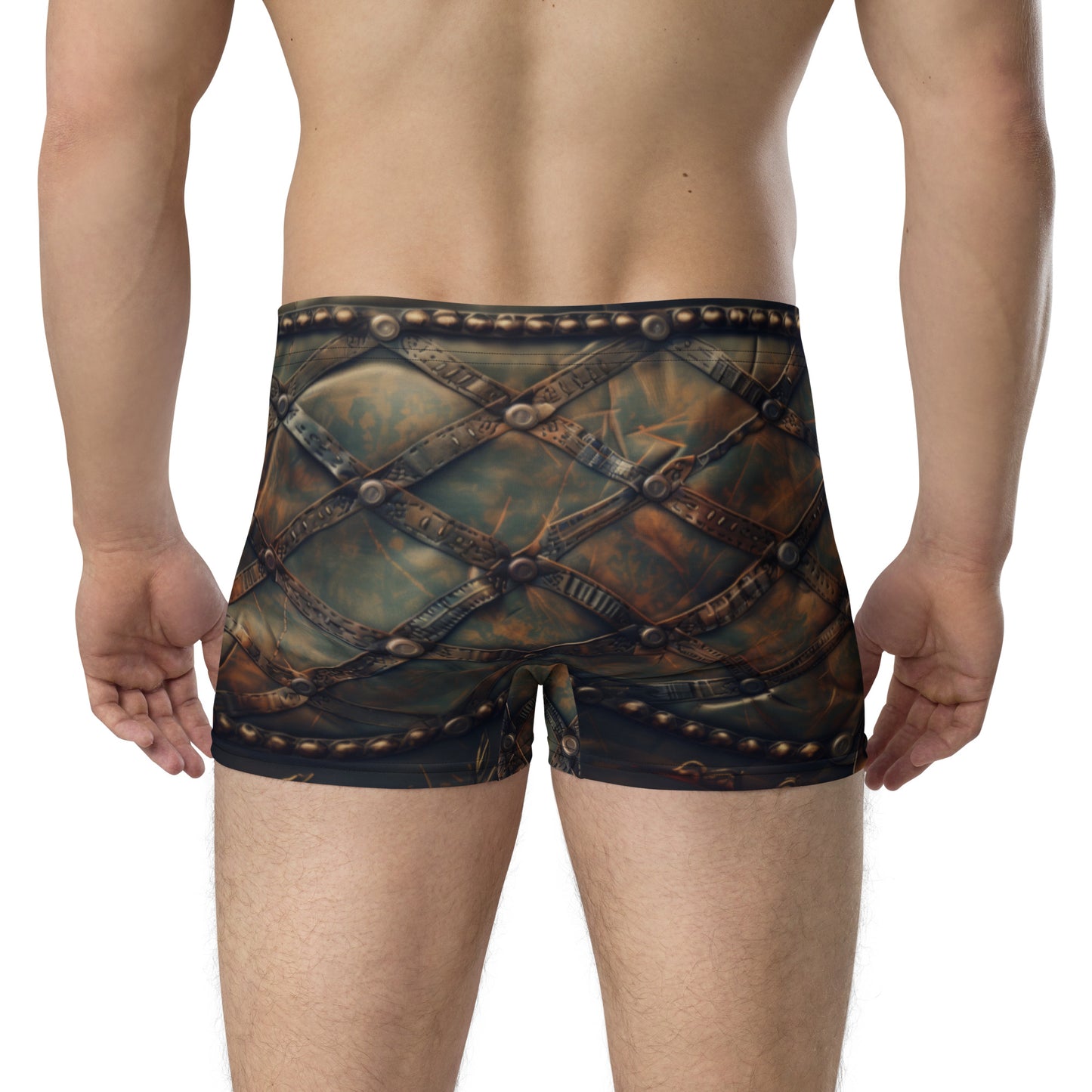 Patch Brown Leather - Boxer Briefs