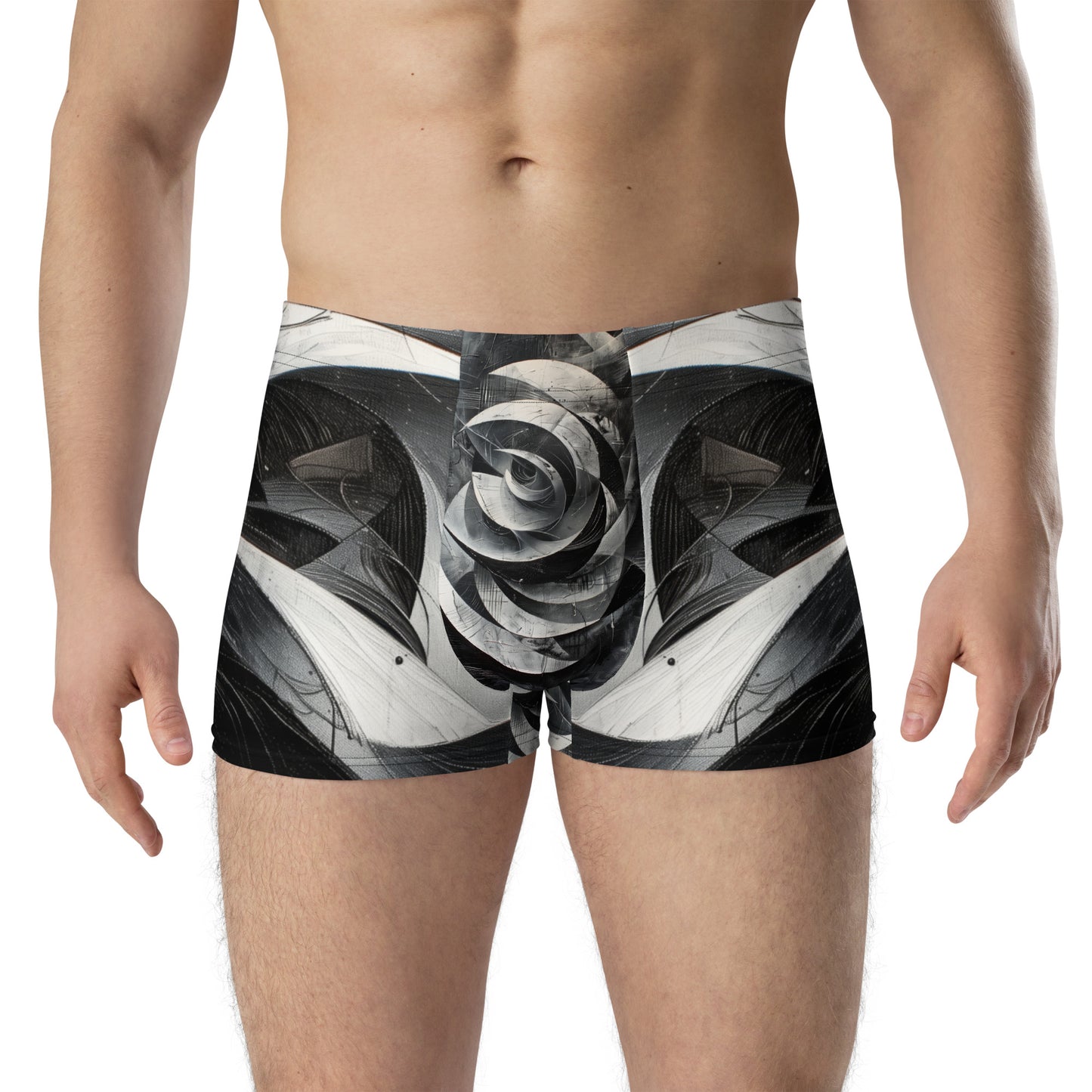 Black and White Acrylic Painting - Boxer Briefs