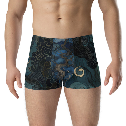 Folktale Fractal Pine Tree - Boxer Briefs