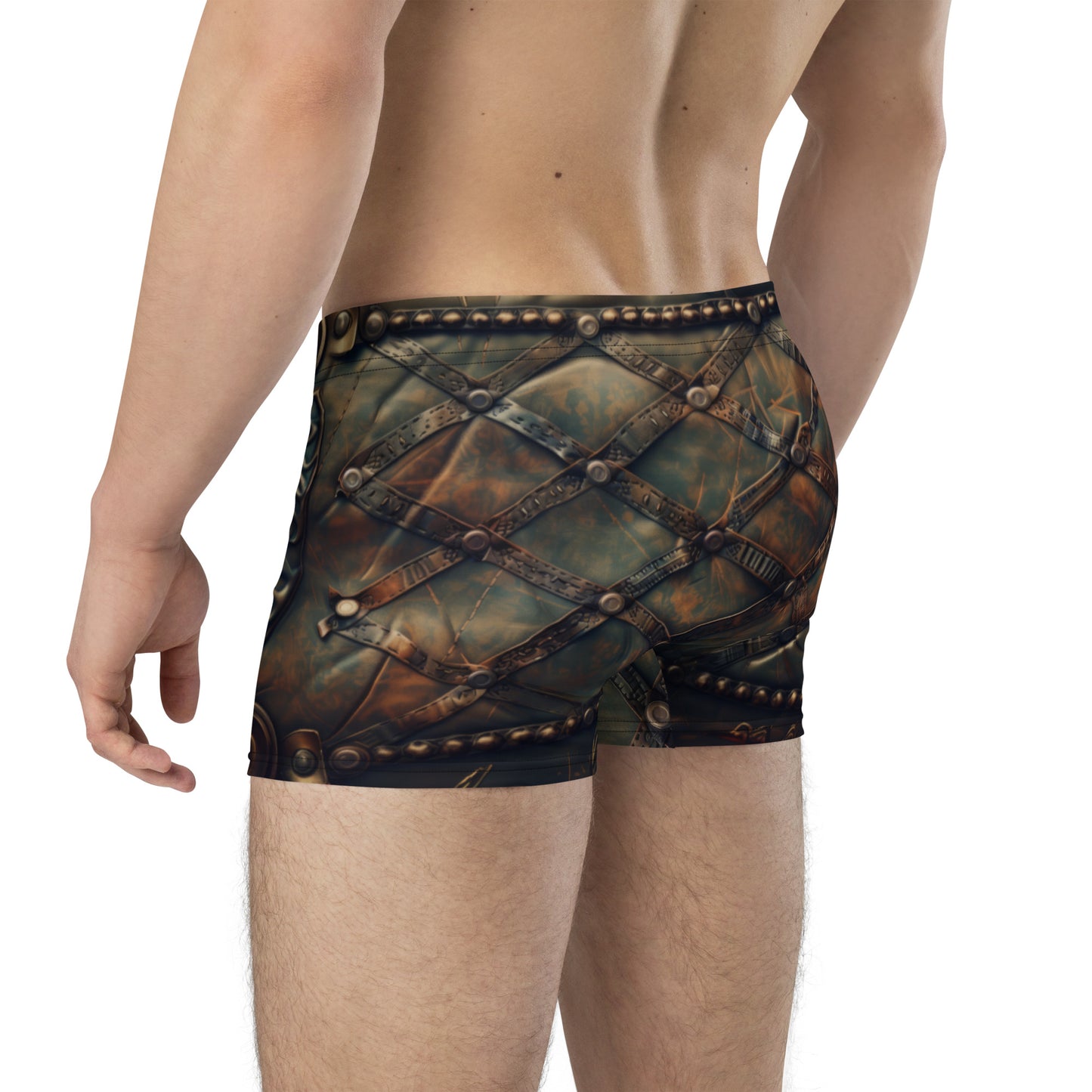 Patch Brown Leather - Boxer Briefs