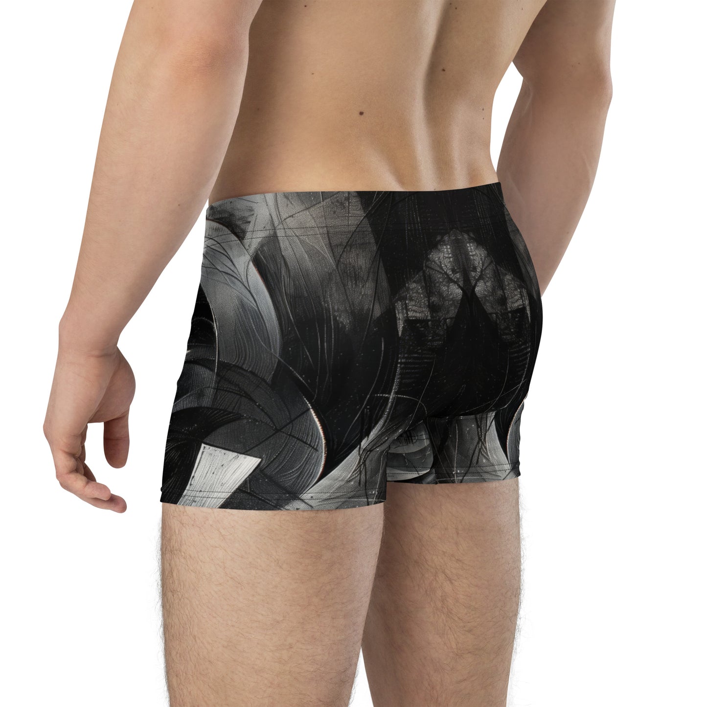 Black and White Acrylic Painting - Boxer Briefs