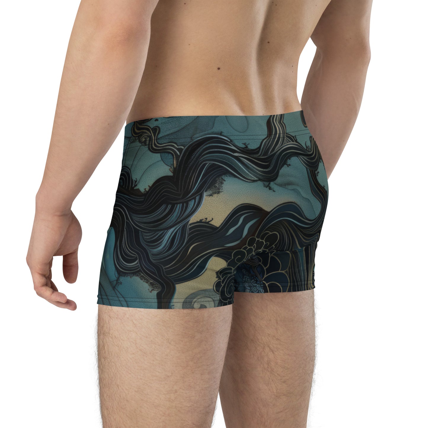 Folktale Fractal Pine Tree - Boxer Briefs