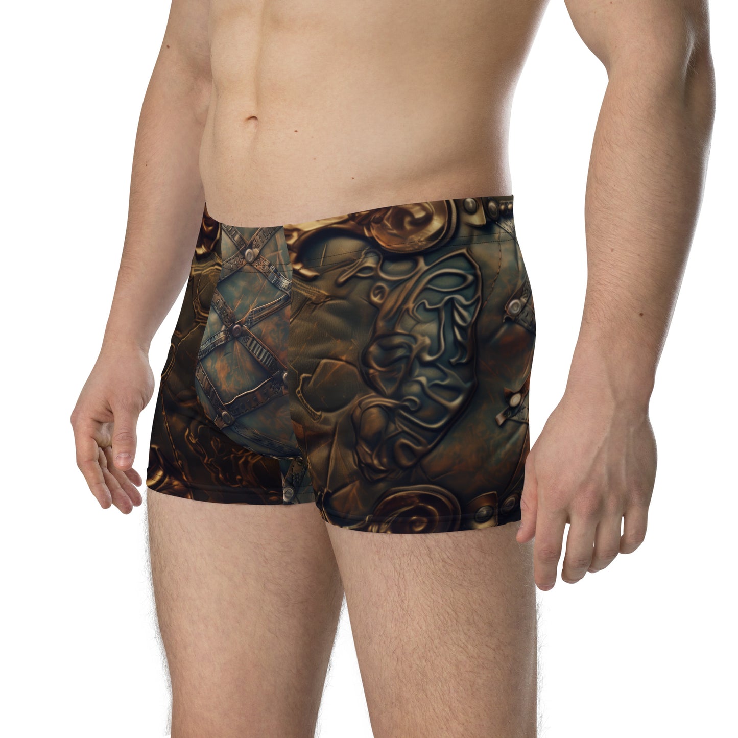 Patch Brown Leather - Boxer Briefs