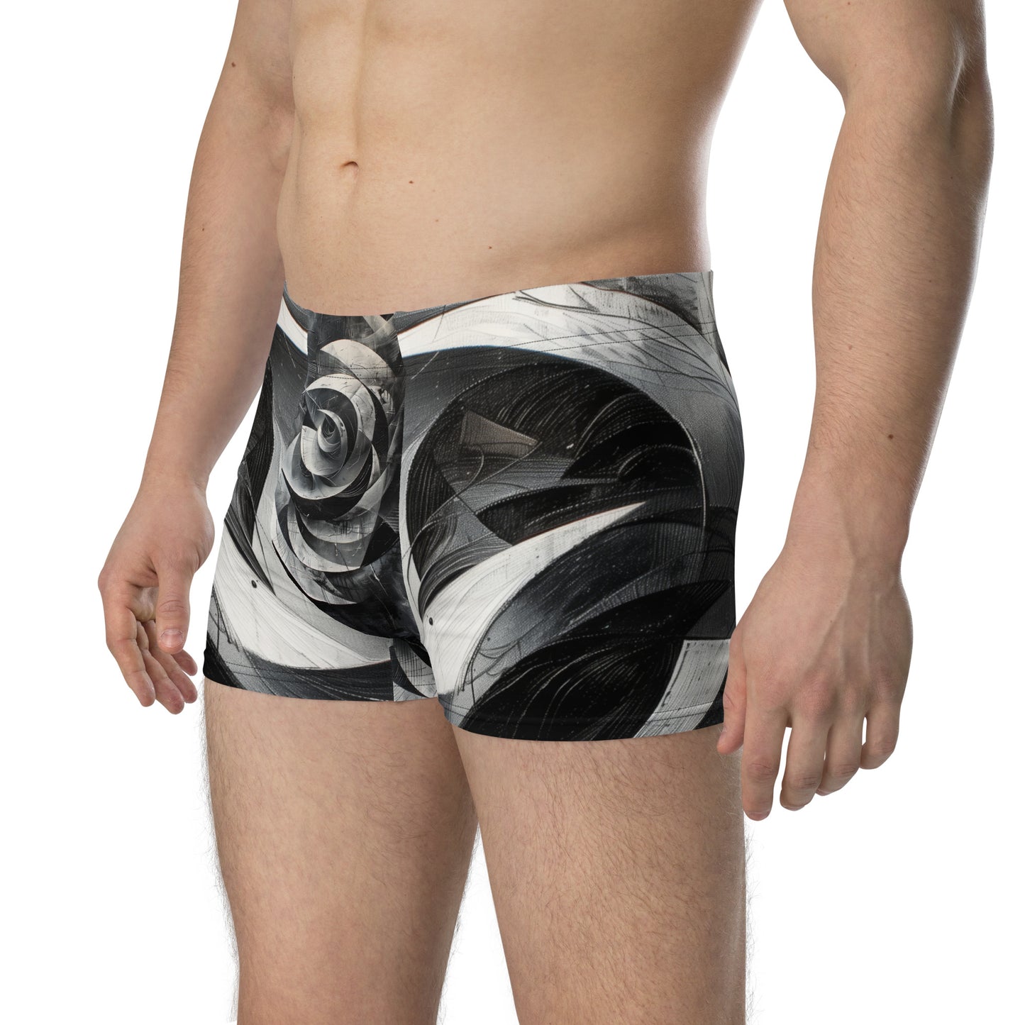 Black and White Acrylic Painting - Boxer Briefs