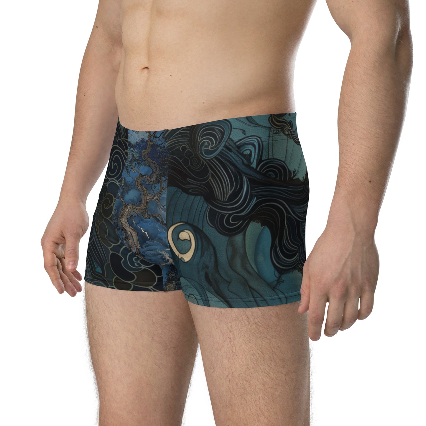 Folktale Fractal Pine Tree - Boxer Briefs