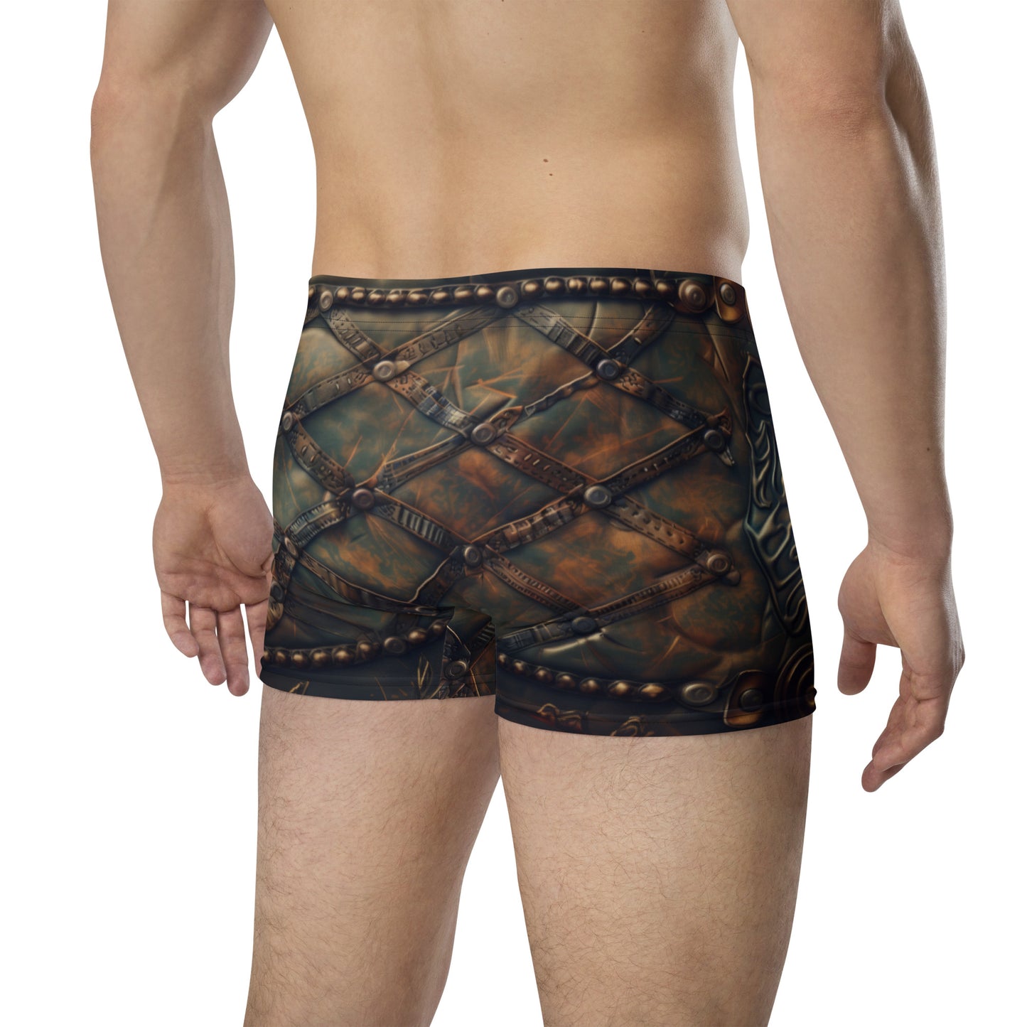 Patch Brown Leather - Boxer Briefs