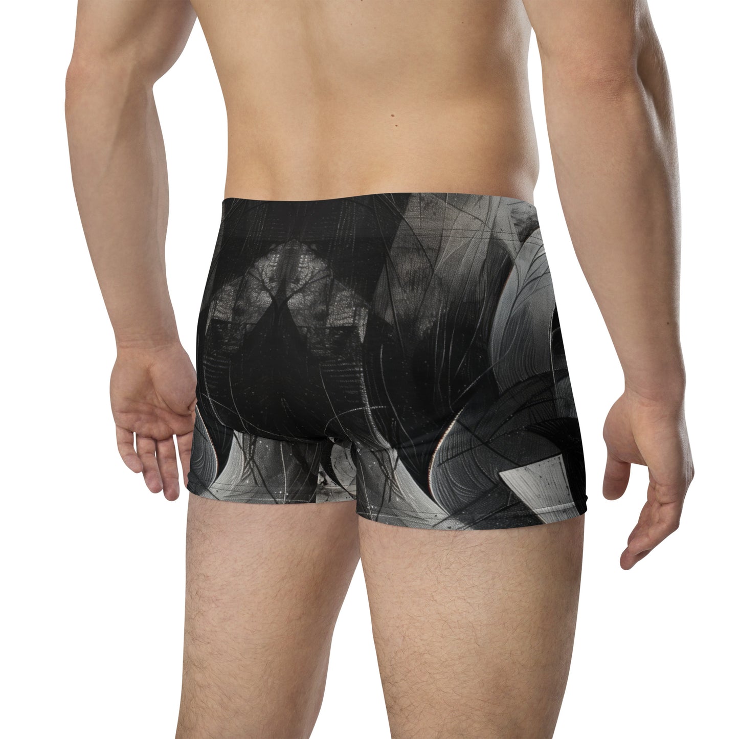 Black and White Acrylic Painting - Boxer Briefs