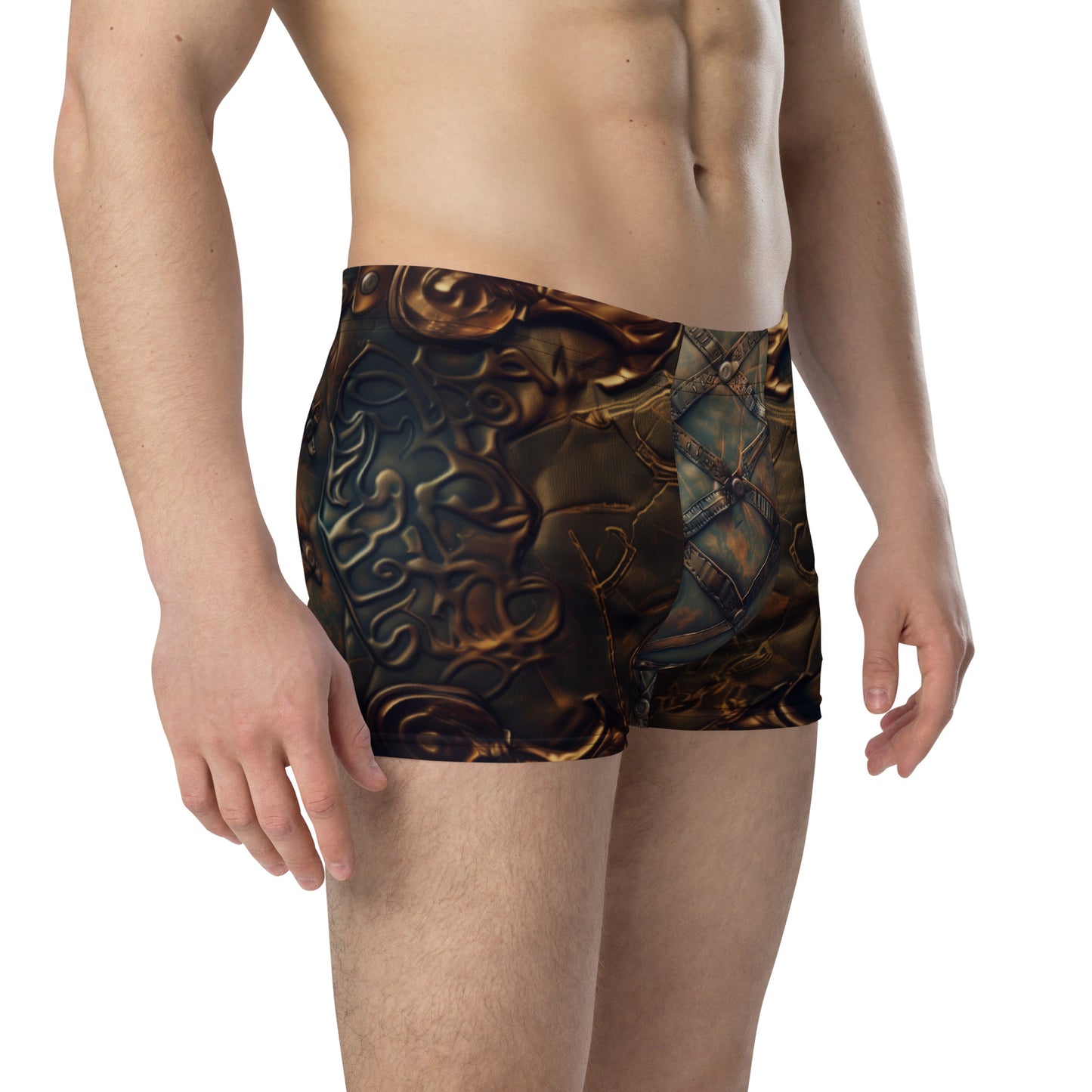 Patch Brown Leather - Boxer Briefs