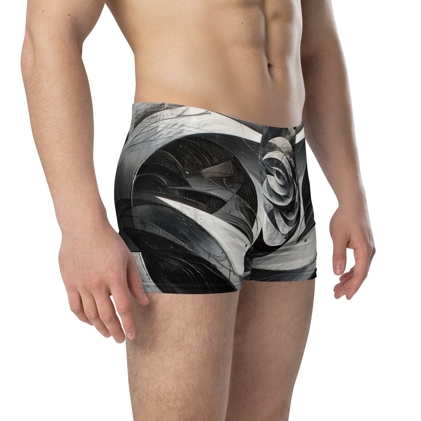 Black and White Acrylic Painting - Boxer Briefs