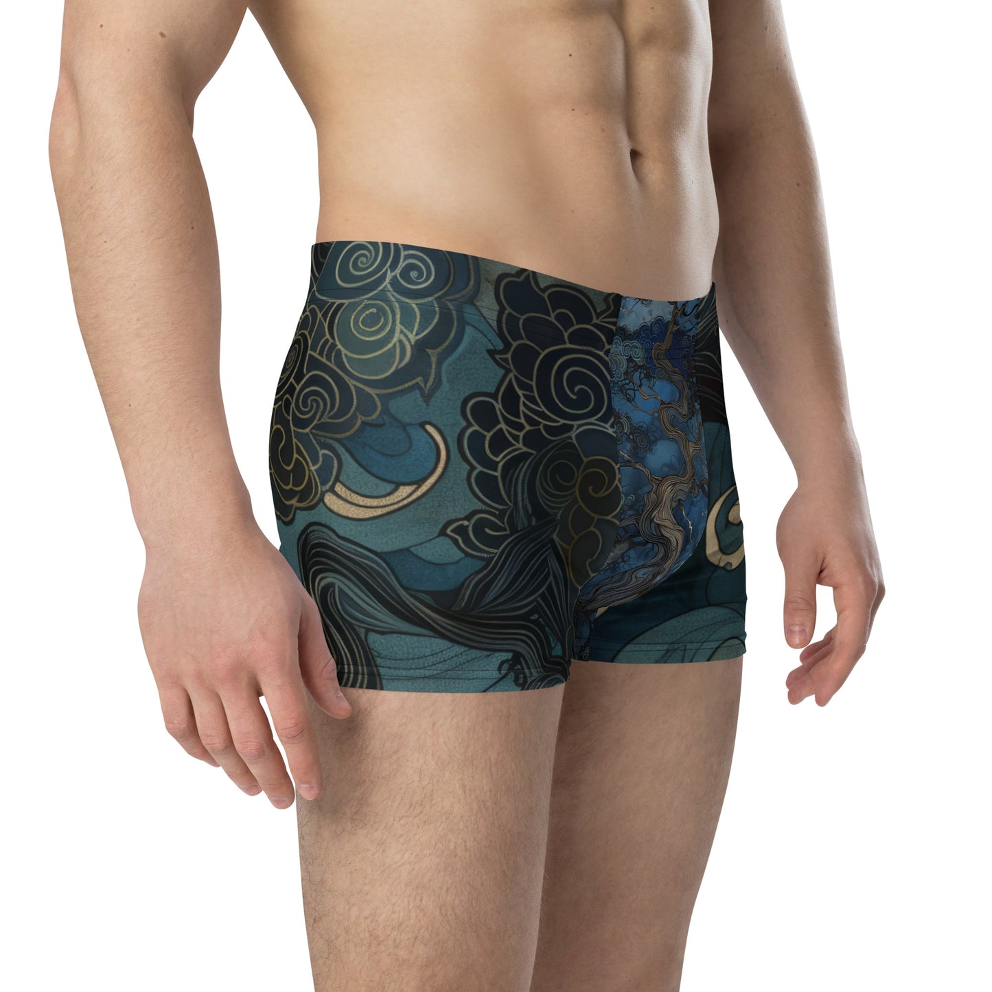 Folktale Fractal Pine Tree - Boxer Briefs