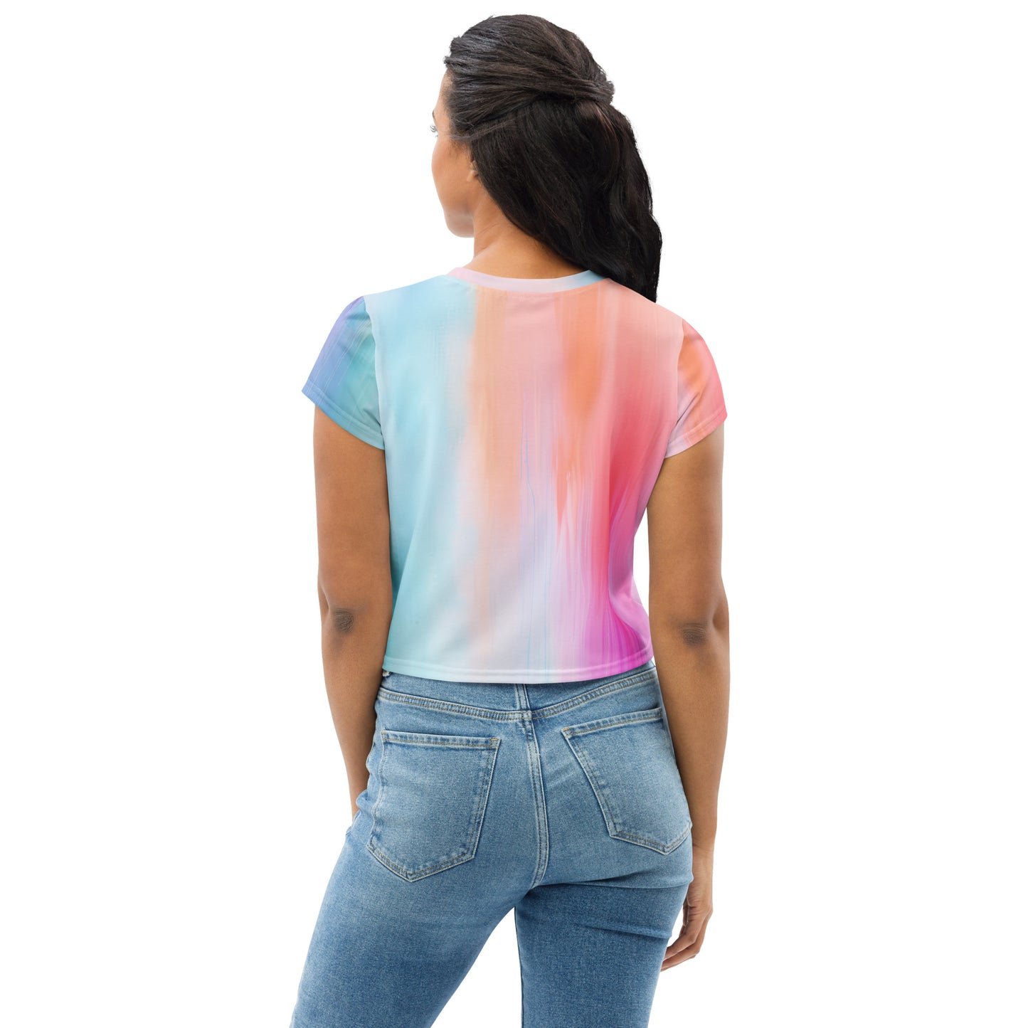 Monet's Spring Garden - Crop Tee