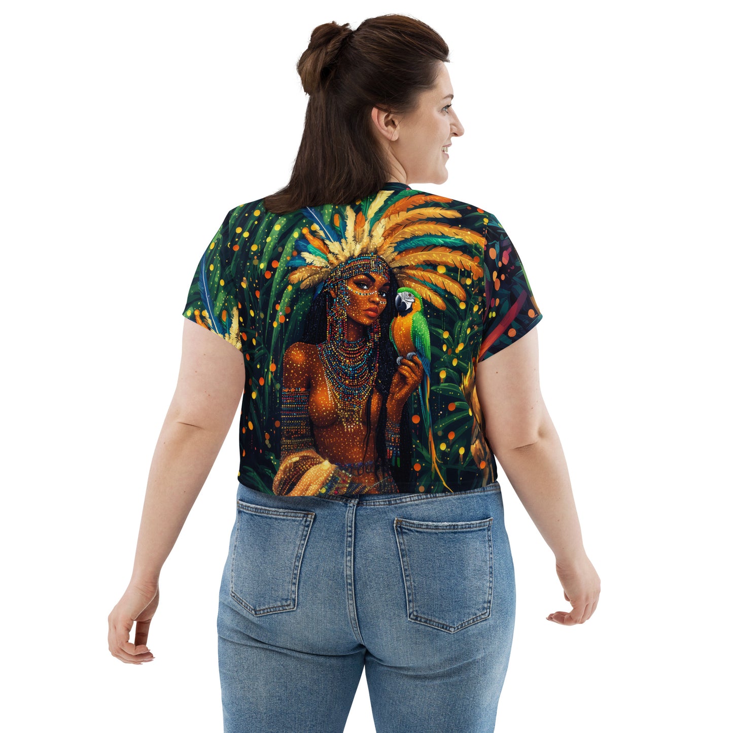 Princesa Amazônica - All-Over Print Crop Tee