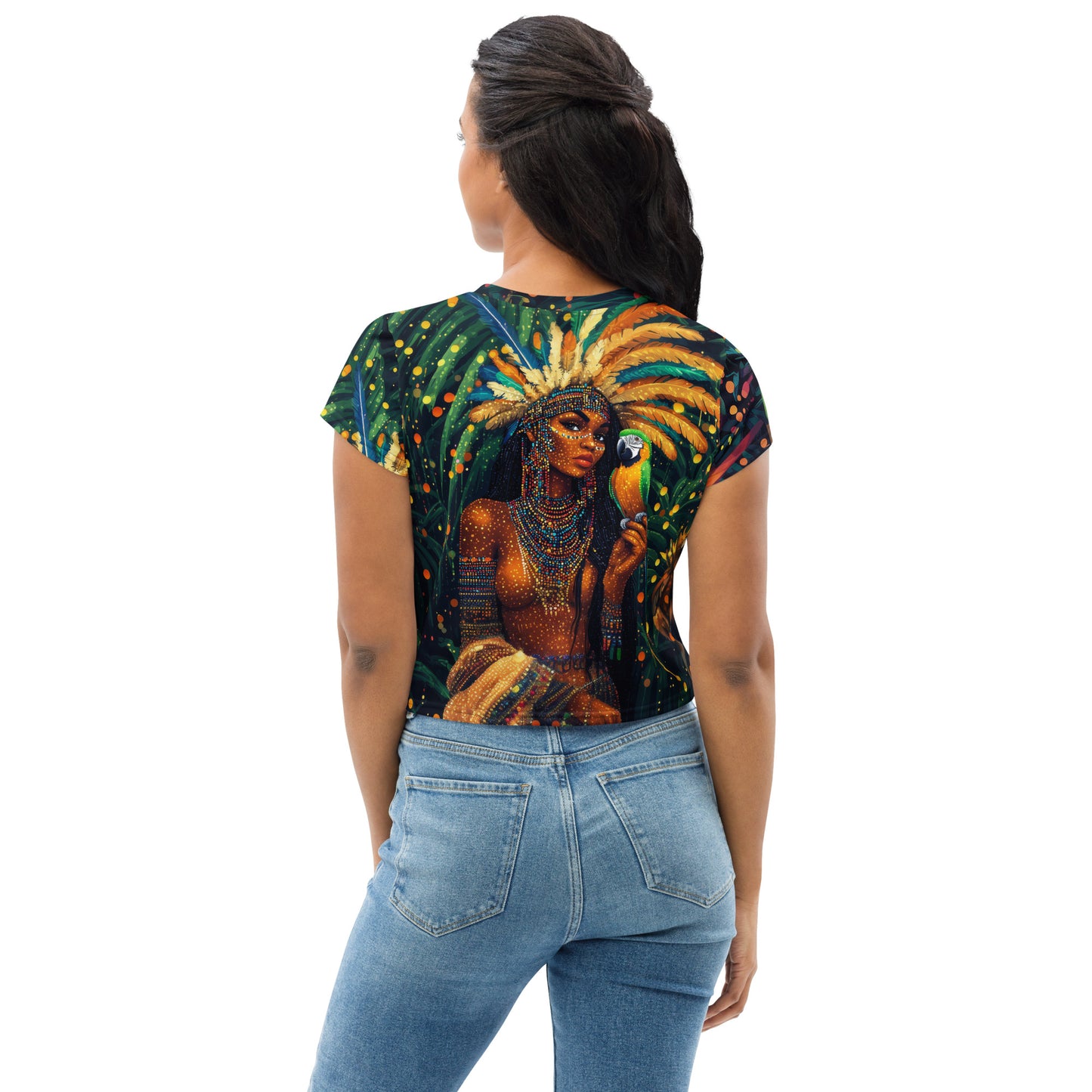 Princesa Amazônica - All-Over Print Crop Tee