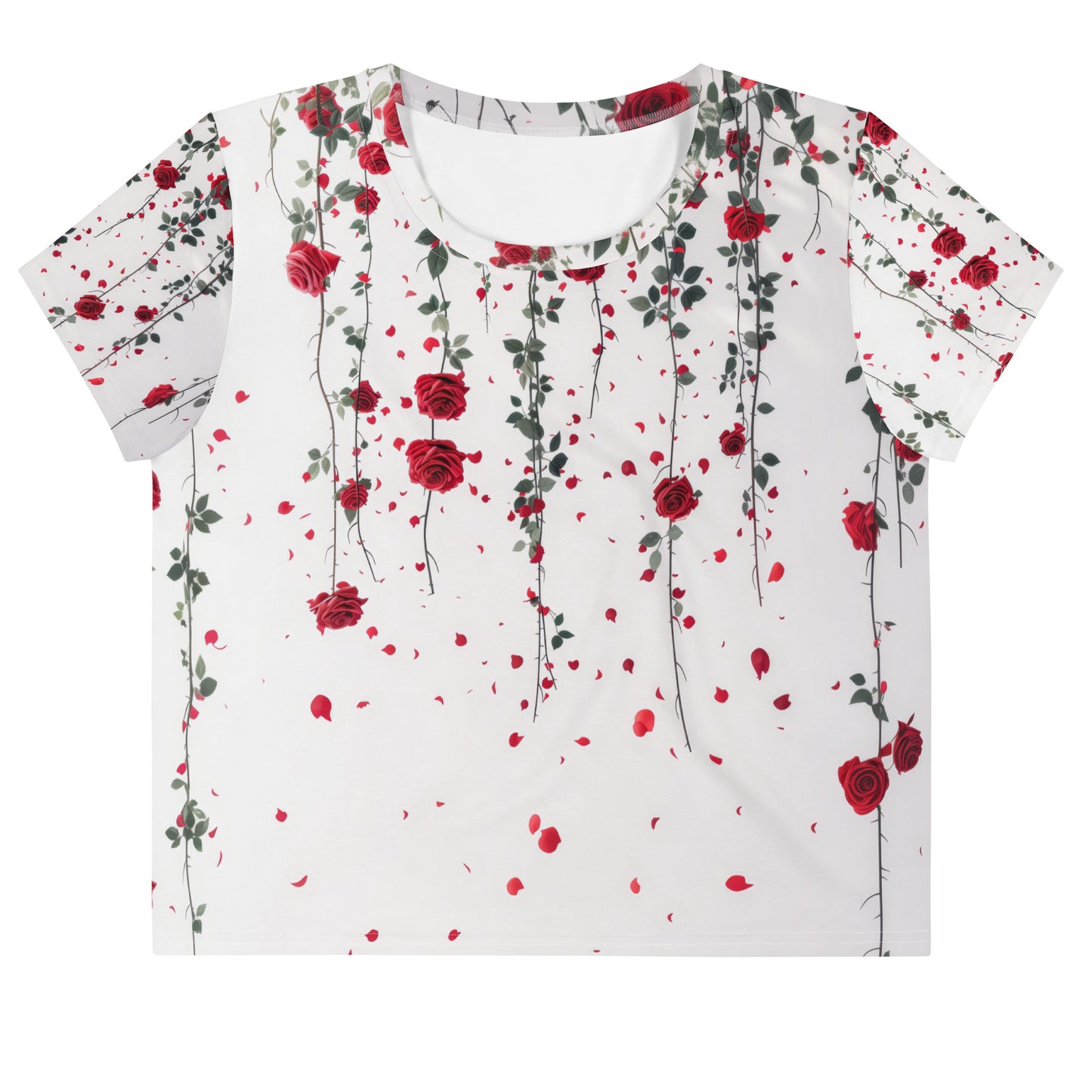 Hanging Roses - Crop Tee