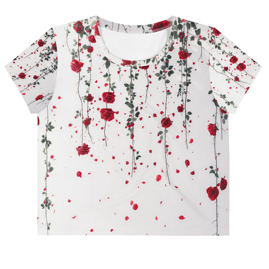 Hanging Roses - Crop Tee