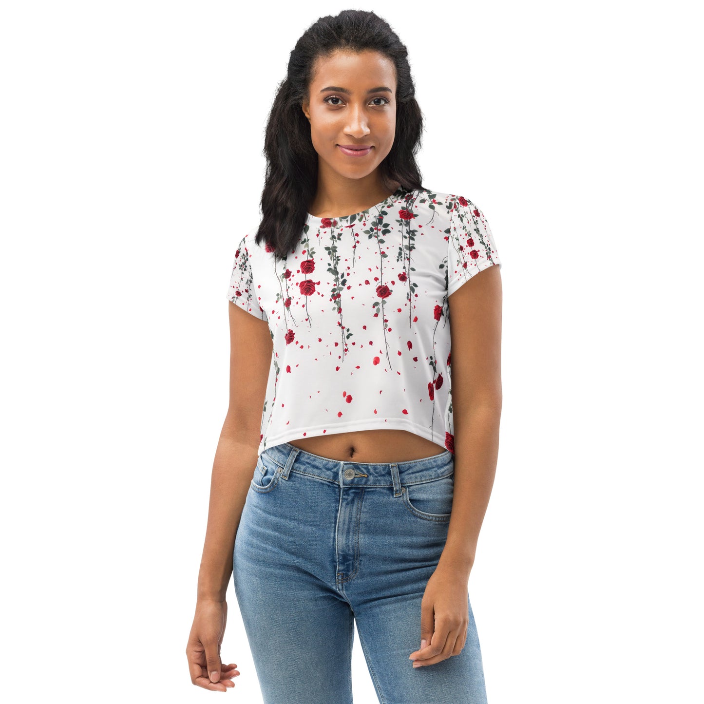 Hanging Roses - Crop Tee