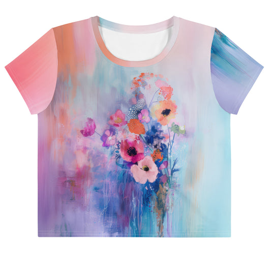 Monet's Spring Garden - Crop Tee