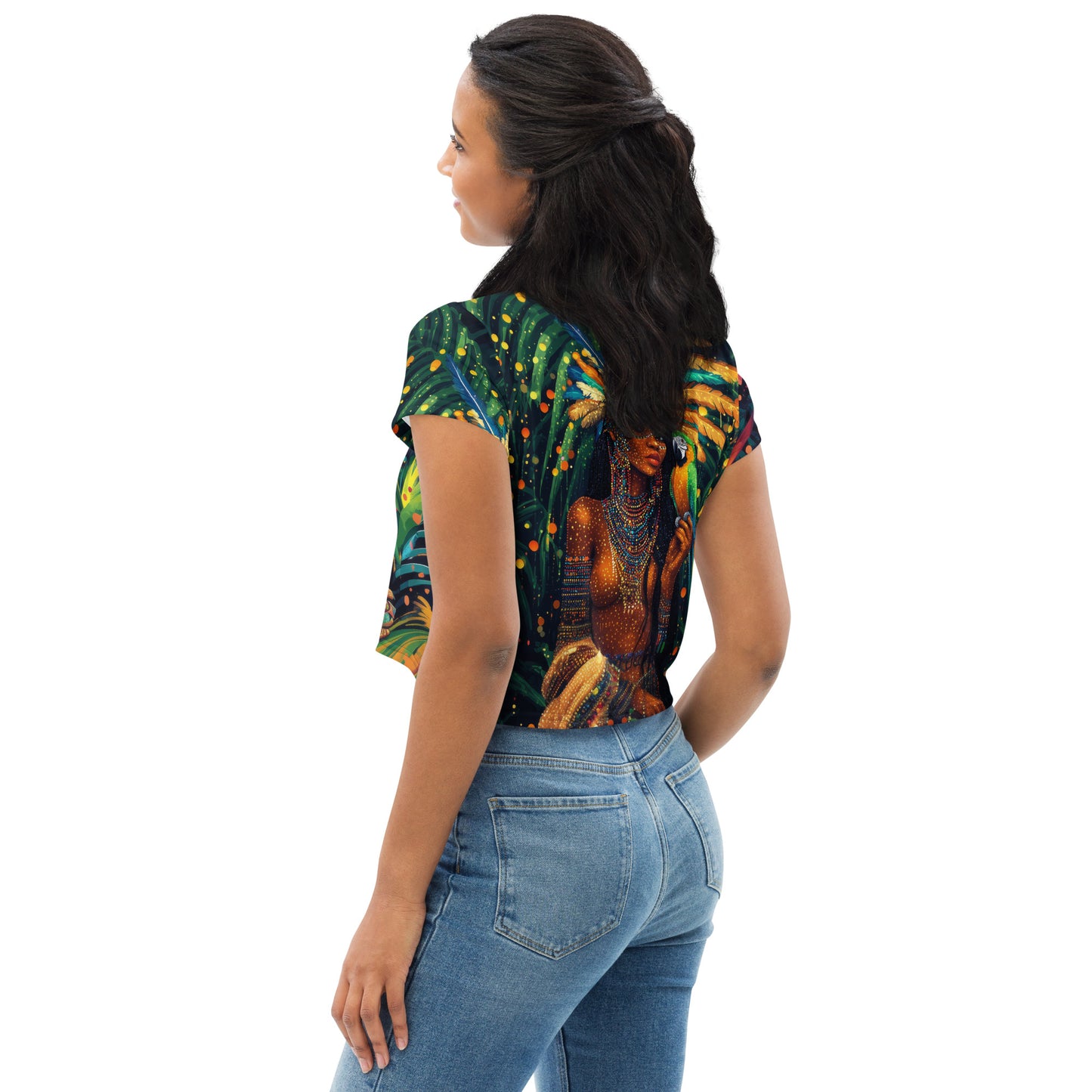 Princesa Amazônica - All-Over Print Crop Tee