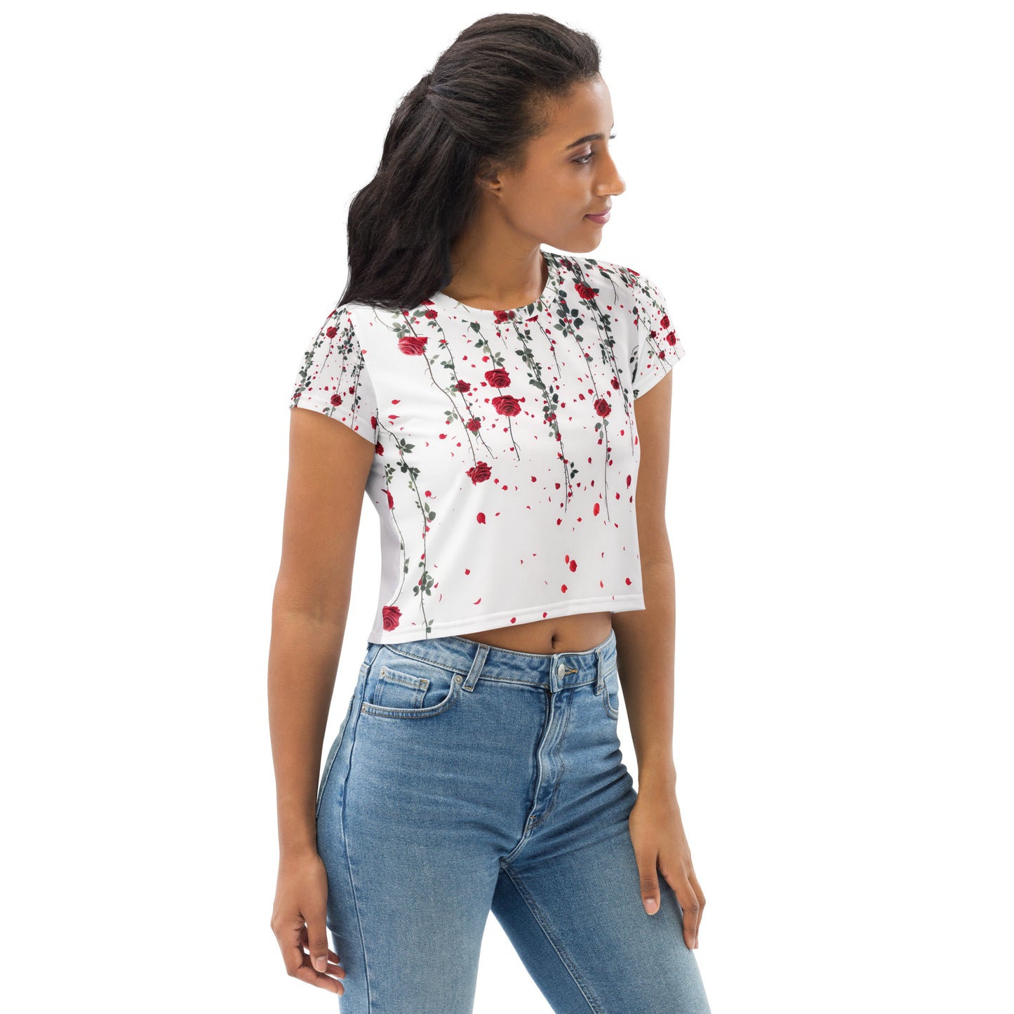 Hanging Roses - Crop Tee