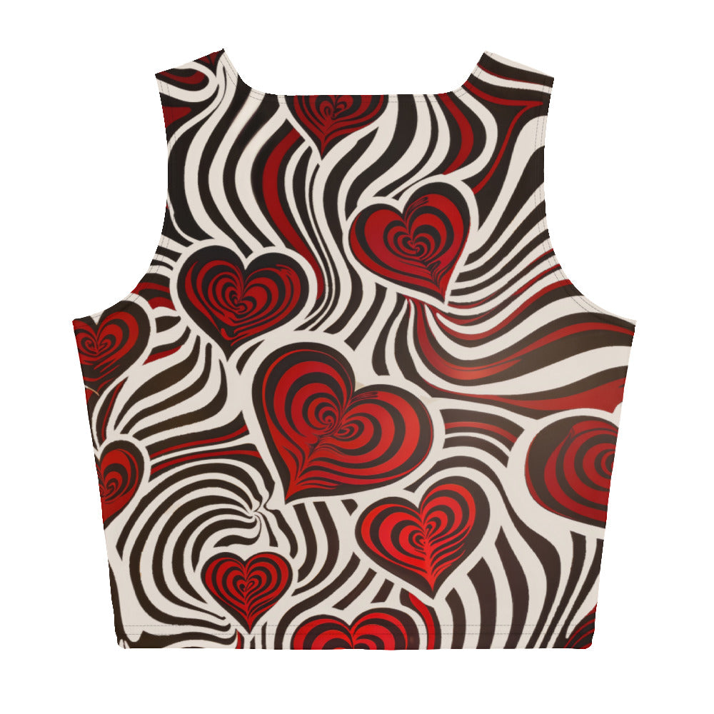 Hearts and Stripes - Crop Top