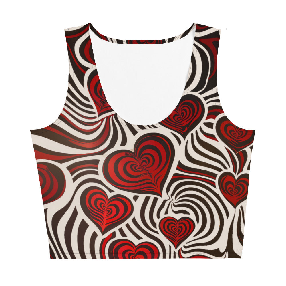 Hearts and Stripes - Crop Top