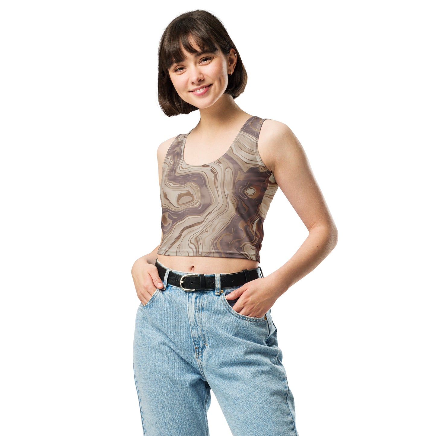 Marble Wood - Crop Top