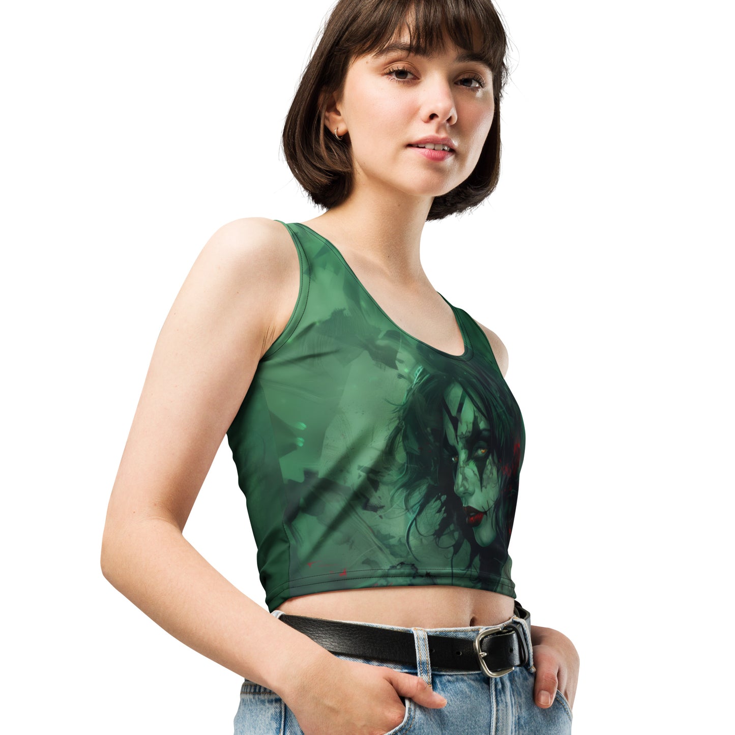 Grüner Kuss - Crop Top