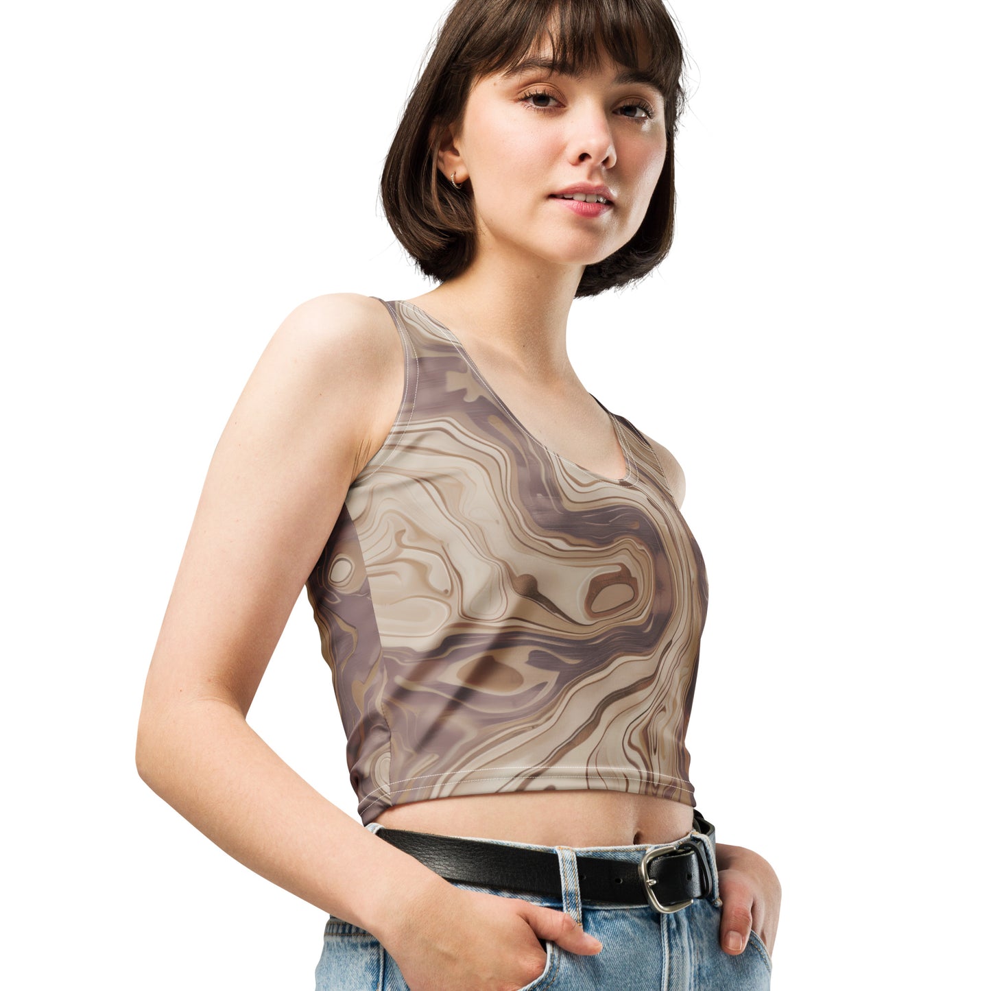 Marble Wood - Crop Top