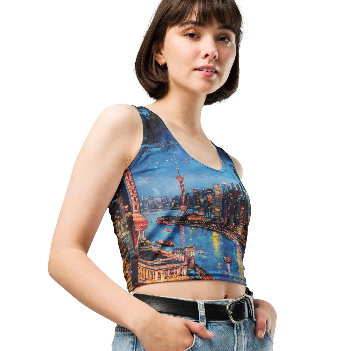 Shanghai’s Skyline - Crop Top