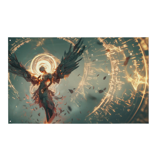 Angel w/ Angelic Writing - Flag