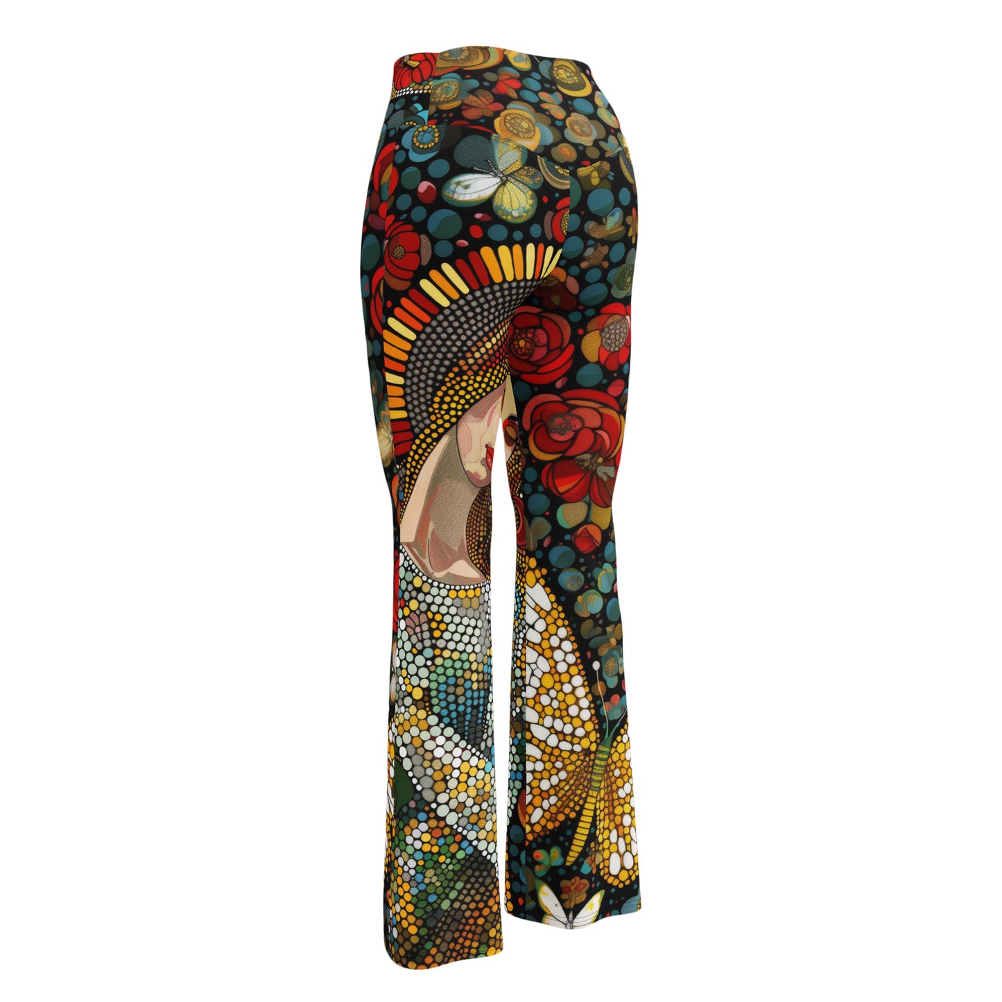 La Virgen con Rosas - Flare leggings