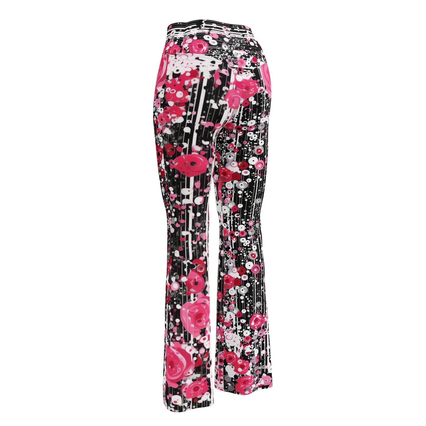Rose Pop Art - Flare leggings