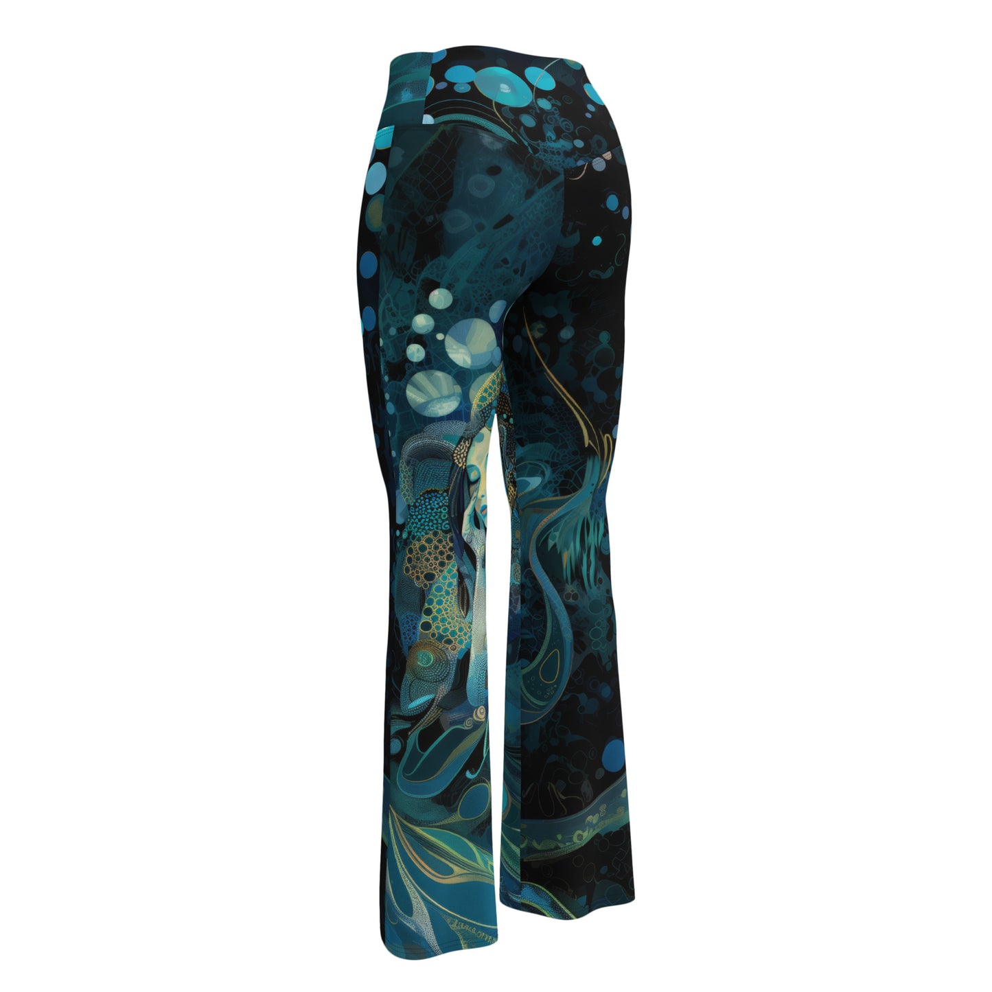 Meditação Azul - Flare leggings