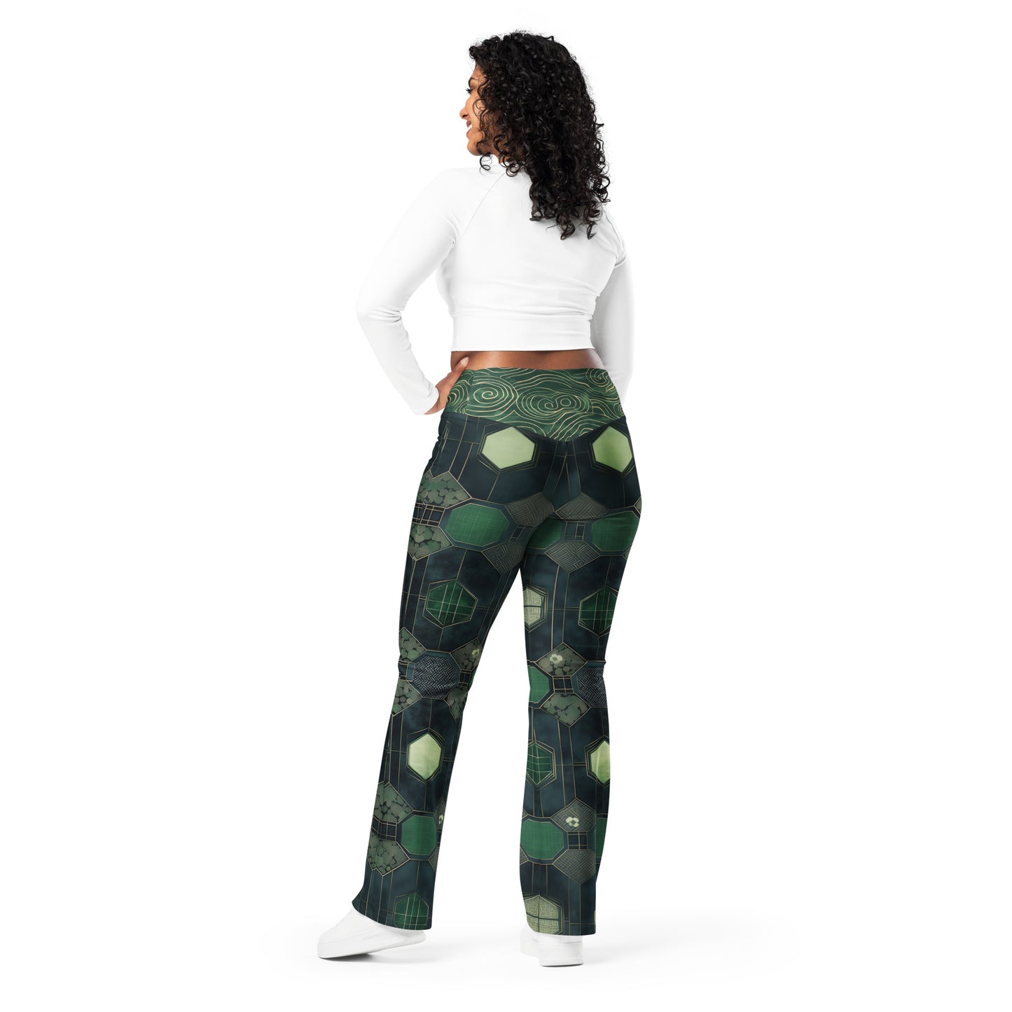 Sashiko Jade - Flare leggings
