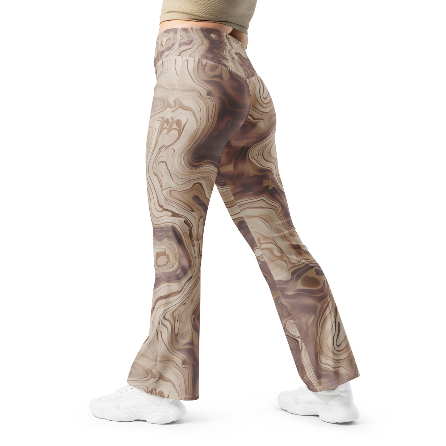 Marble Wood - Flare leggings