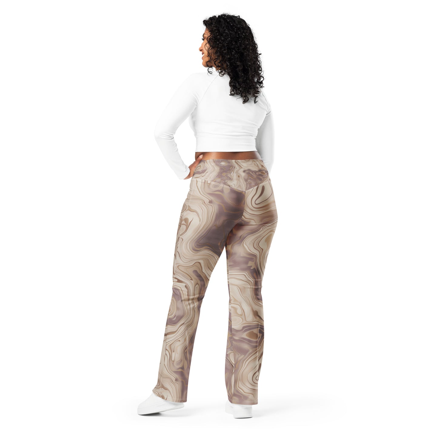 Marble Wood - Flare leggings