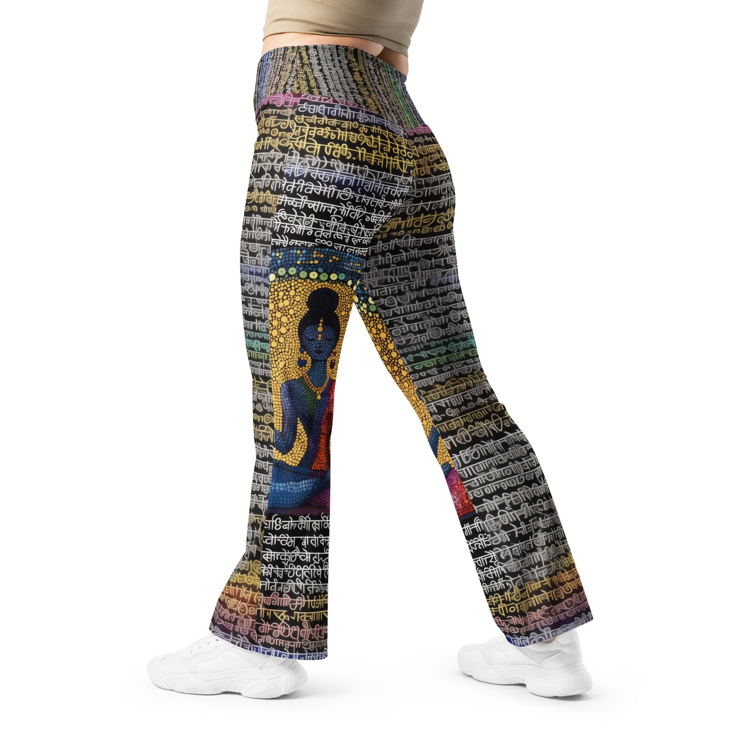 Yoga Faux Sanskrit moda 1 - Flare leggings