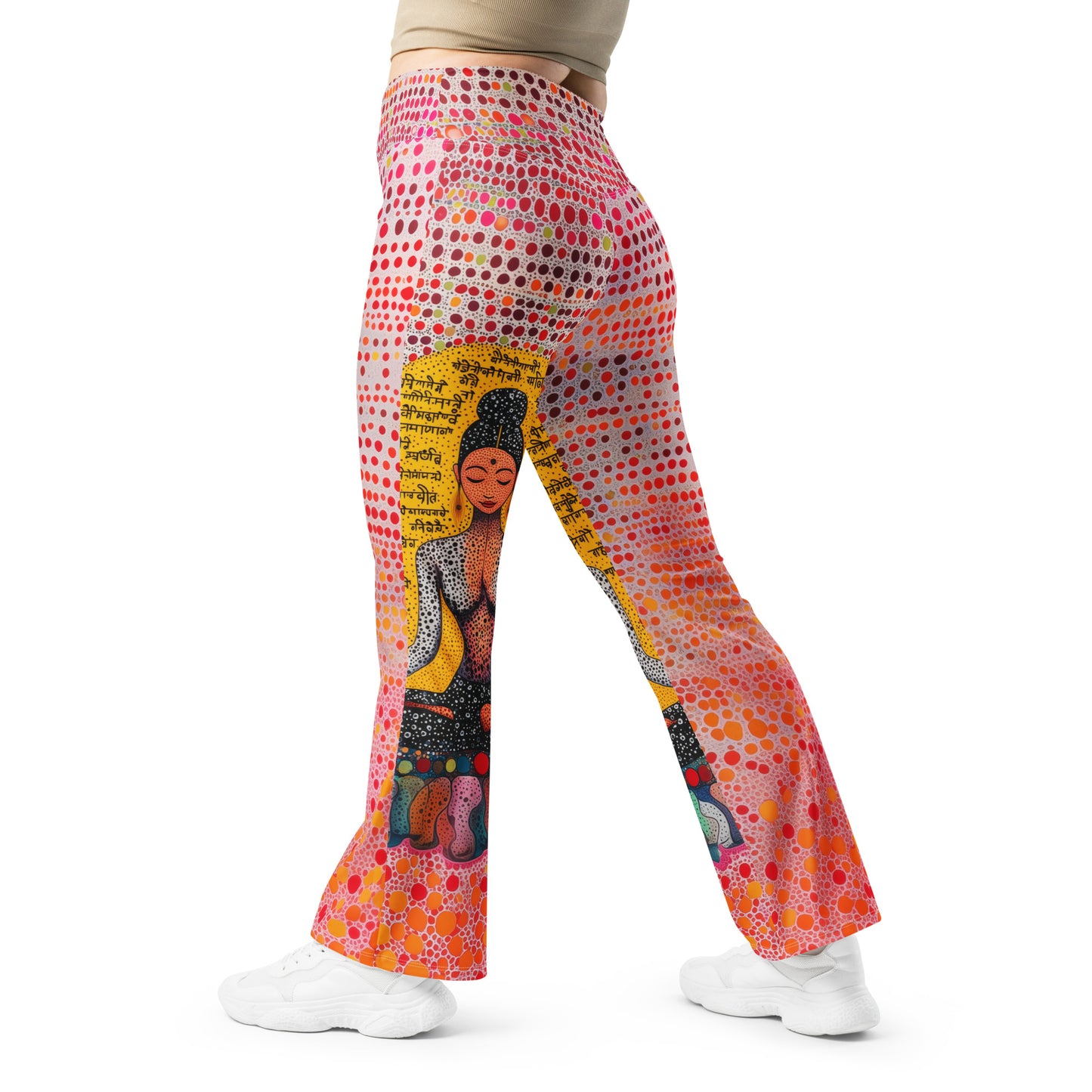 Yoga Faux Sanskrit moda 2 - Flare leggings