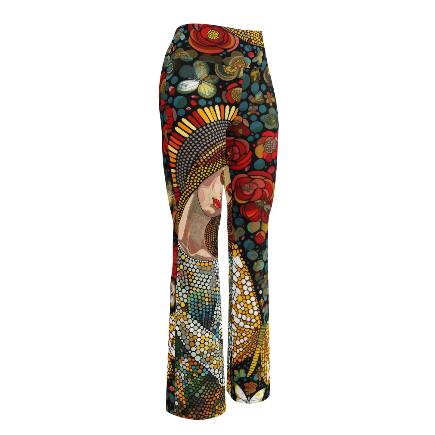 La Virgen con Rosas - Flare leggings