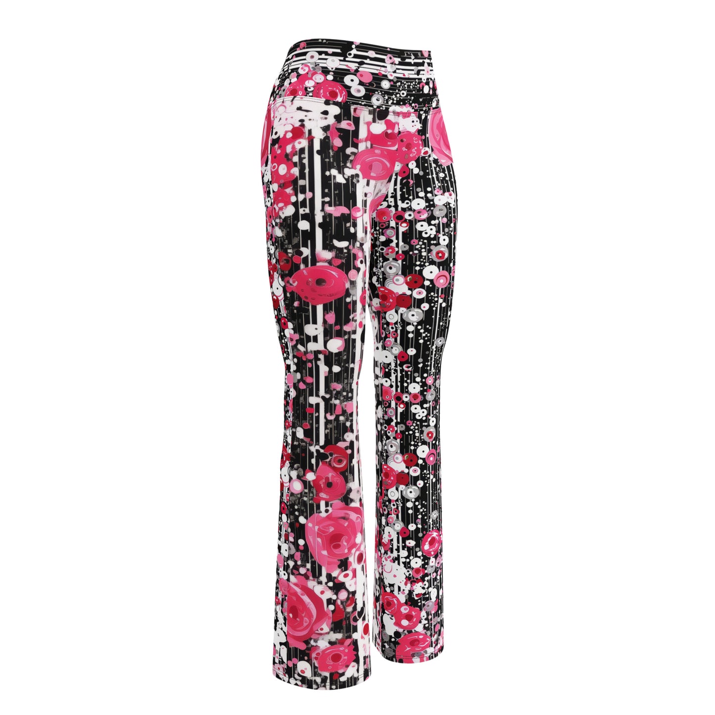 Rose Pop Art - Flare leggings
